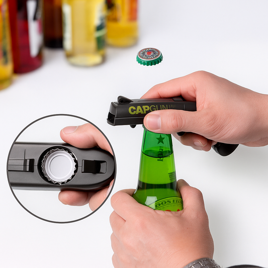 Abre Botellas + Lanza Chapas